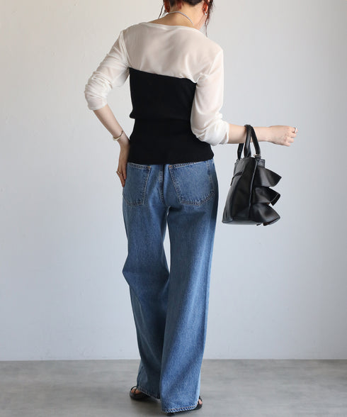 【雑誌掲載・ショップチャンネルOA商品】2WAYフリルハンドバッグ 12-1162